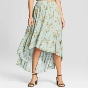 NWT Xhilaration Light Blue High Low Skirt XS